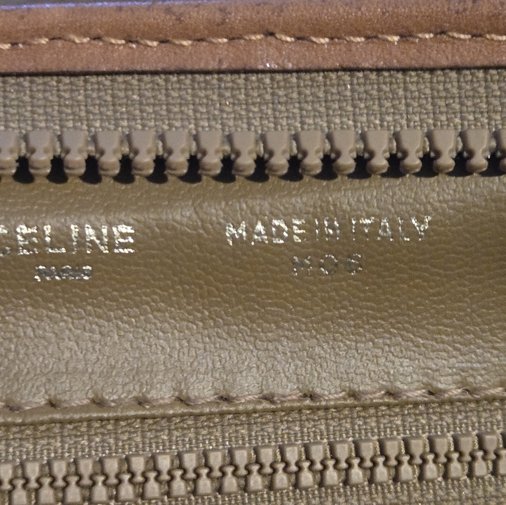 Celine Tan and Brown Clutch - Picture 5 of 9